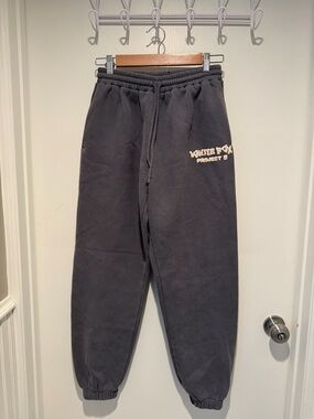 White Fox Gray Graphic Sweatpants